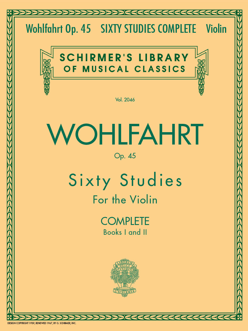 Wohlfahrt: Franz Wohlfahrt - 60 Studies, Op. 45 Complete