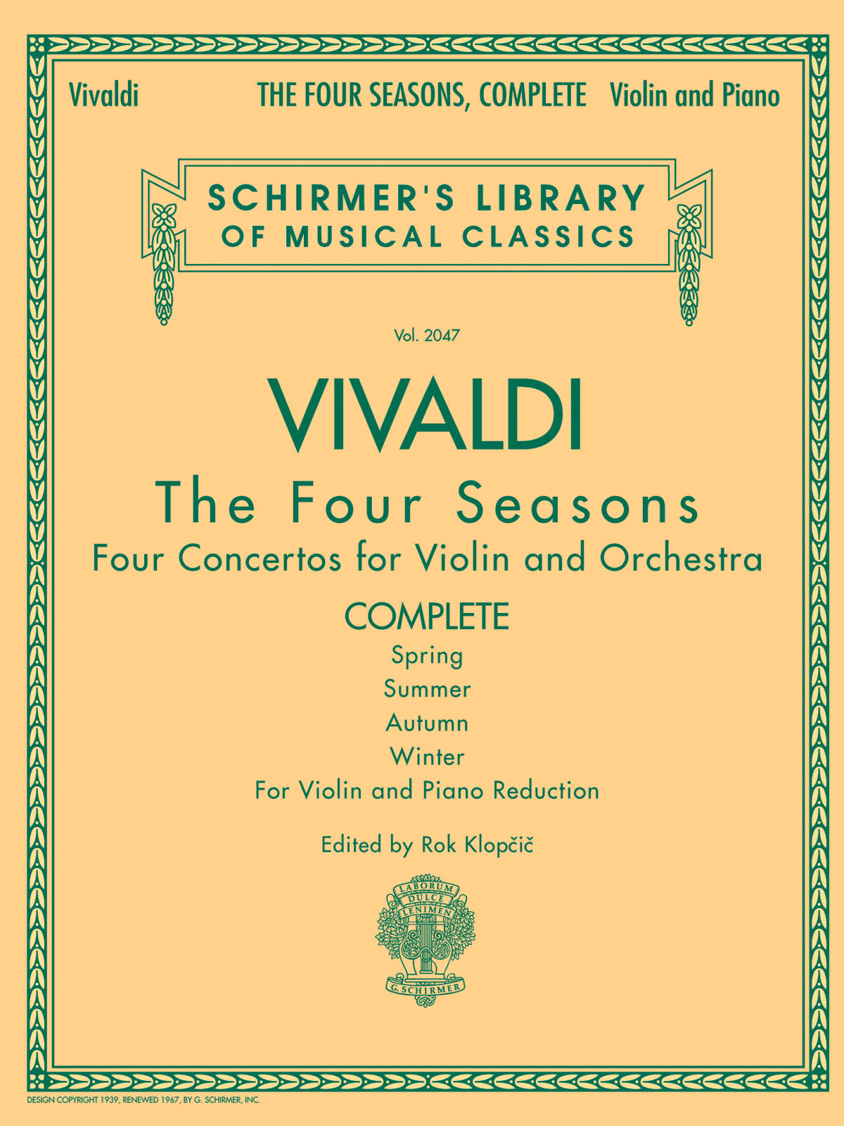 Vivaldi: Antonio Vivaldi: Complete The Four Seasons