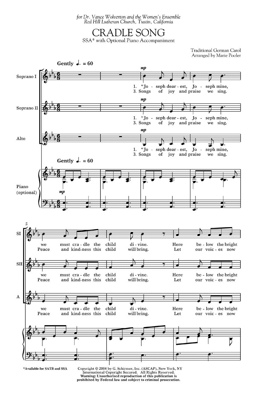 Traditional: Cradle Song
