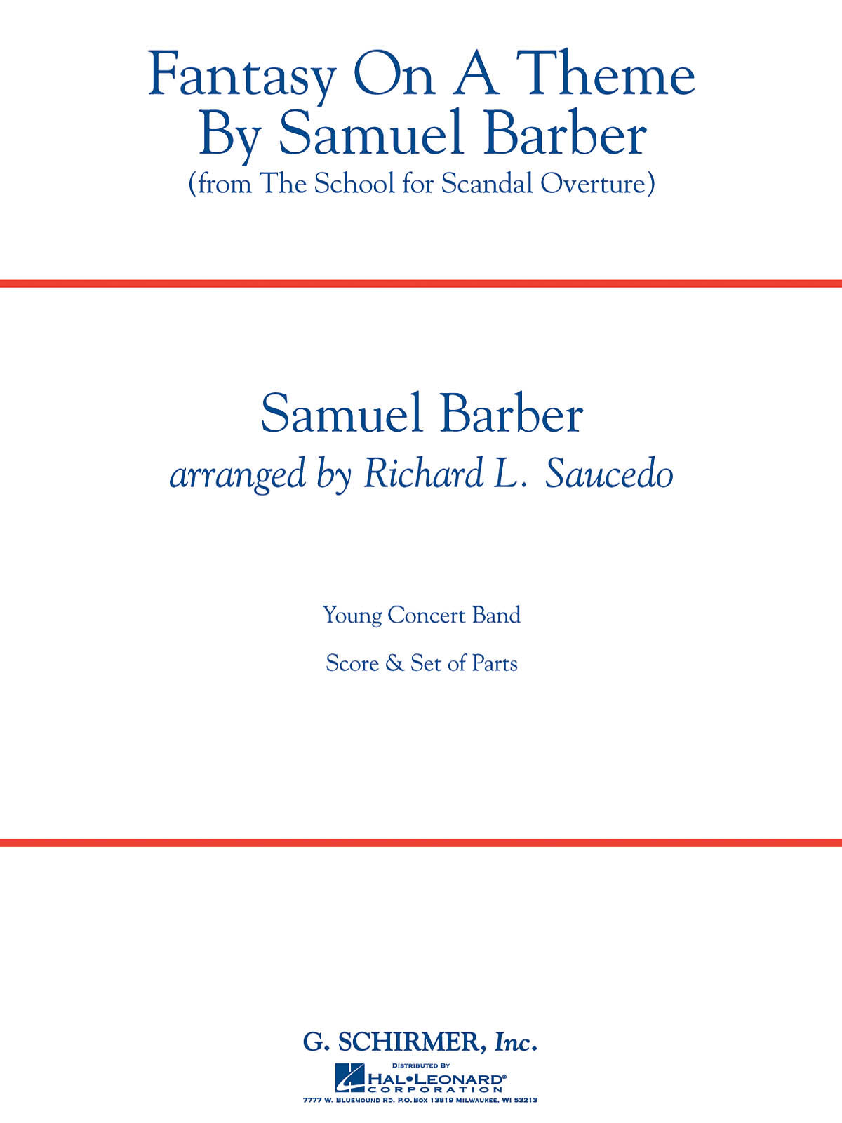 Barber: Fantasy on a Theme by Samuel Barber