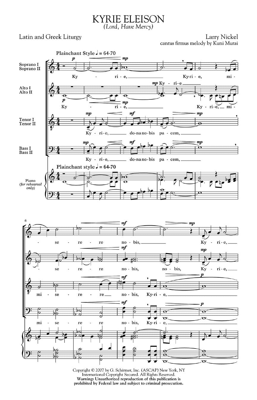 Nickel: Kyrie Eleison (Lord, Have Mercy)