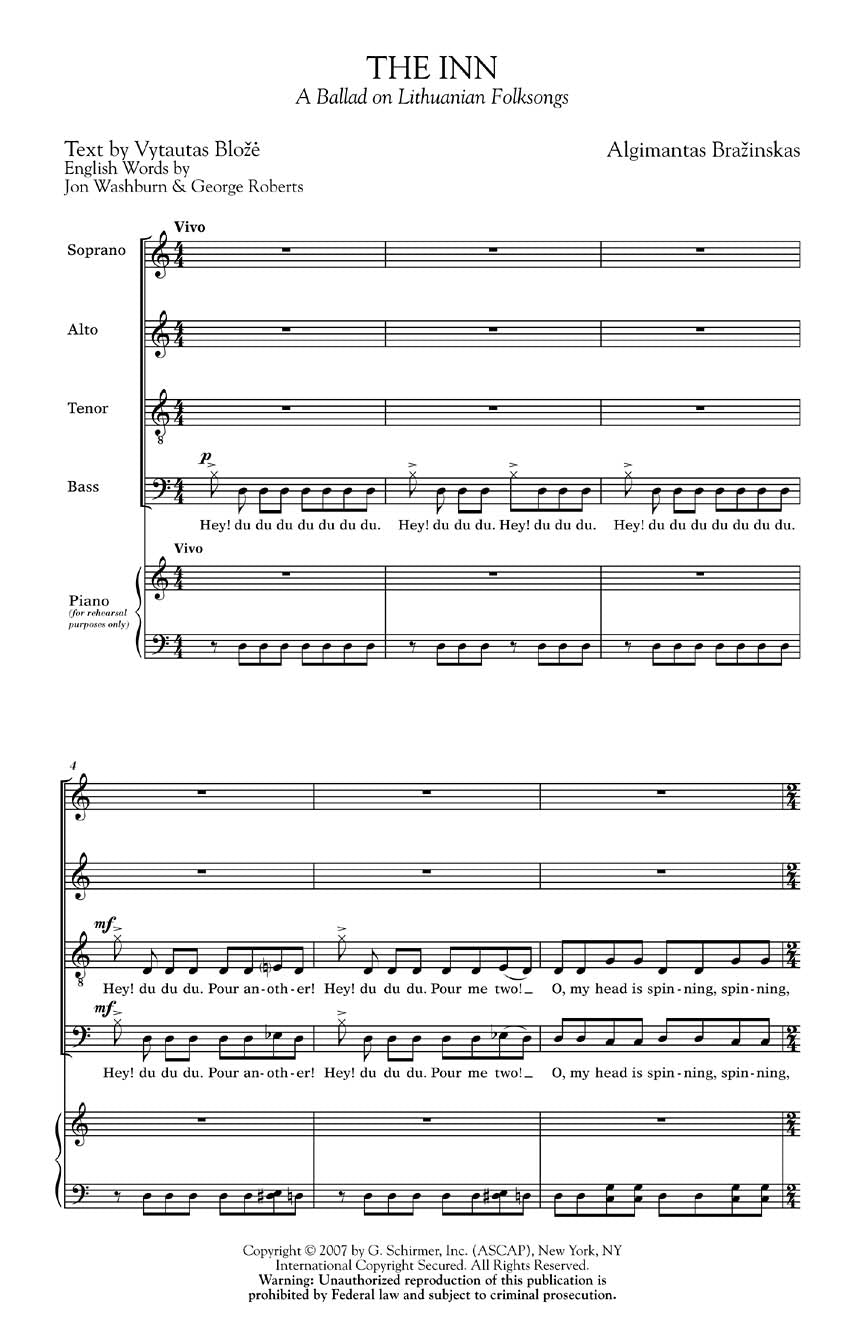 Brazinskas: The Inn - A Ballad on Lithuanian Folksongs