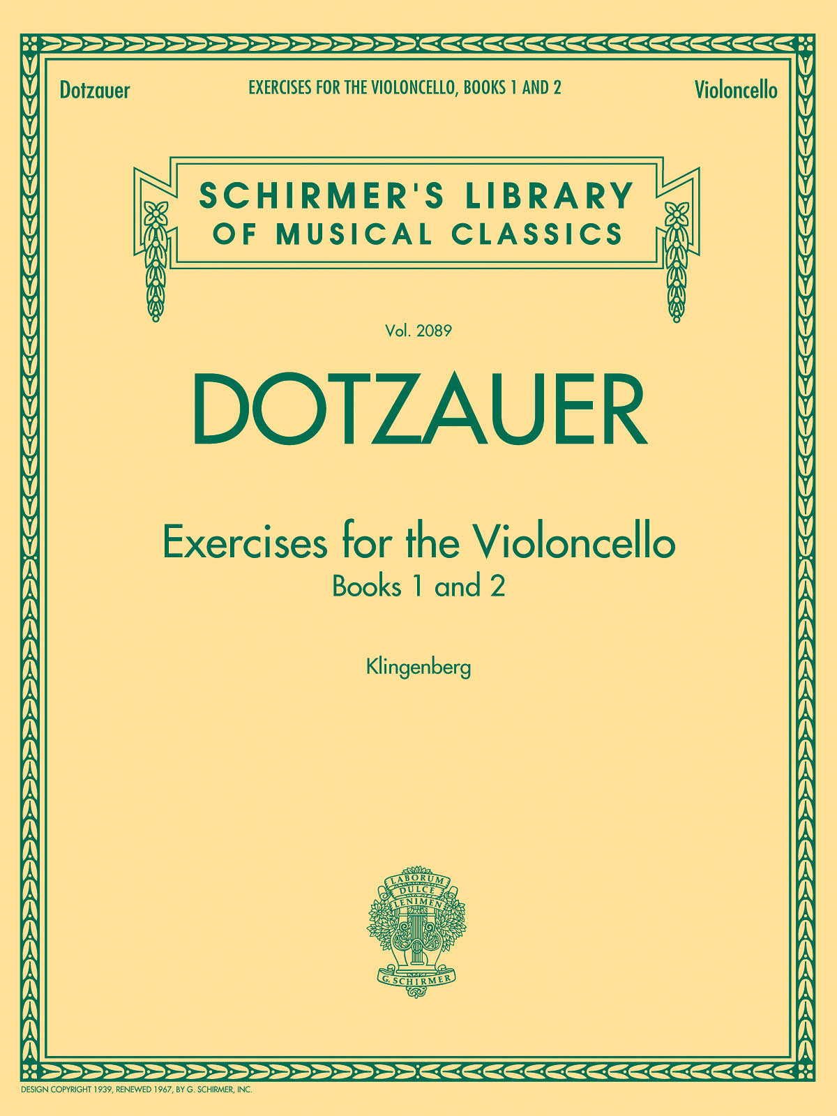 Dotzauer: Exercises for the Violoncello – Books 1 and 2
