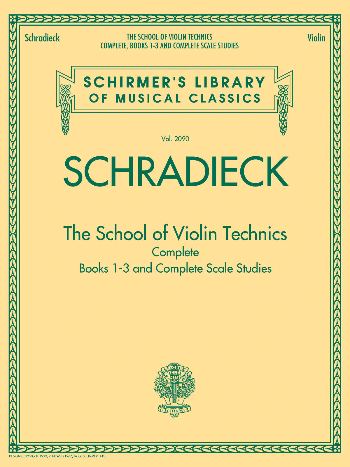Schradieck: The School of Violin Technics Complete