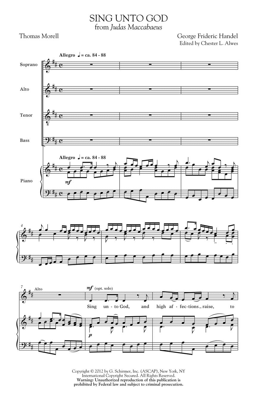 Händel: Sing Unto God