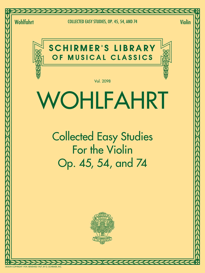 Wohlfahrt: Wohlfahrt - Collected Easy Studies for the Violin
