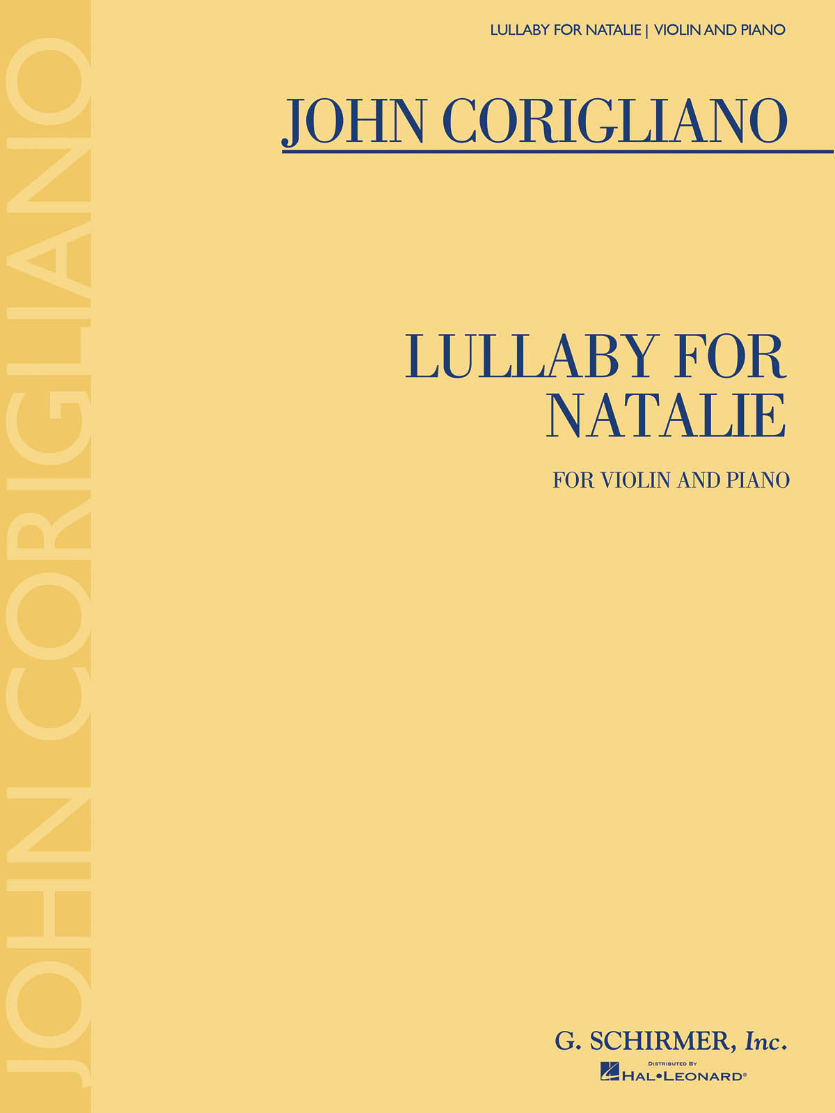 Corigliano: Lullaby for Natalie
