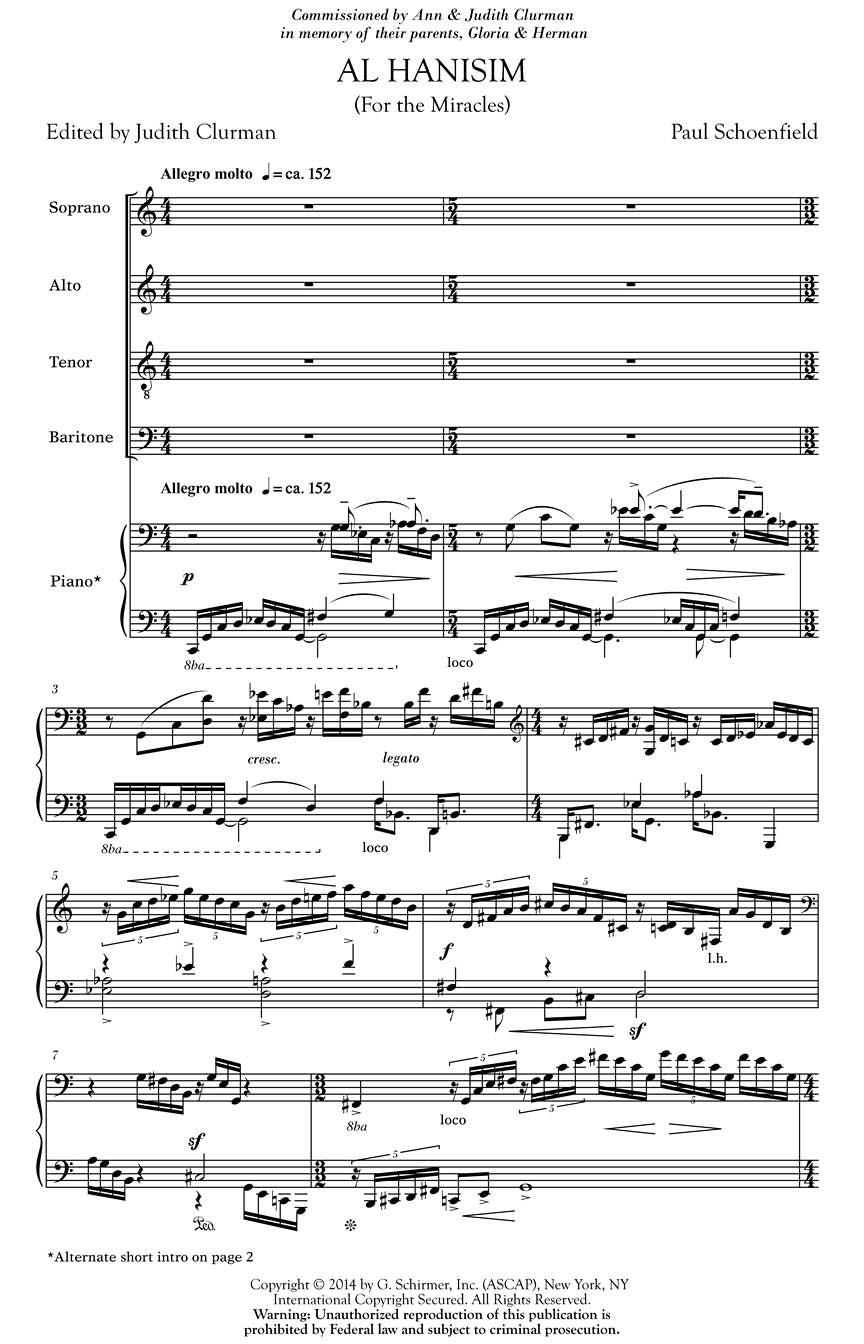 Schoenfeld: Al Hanisim