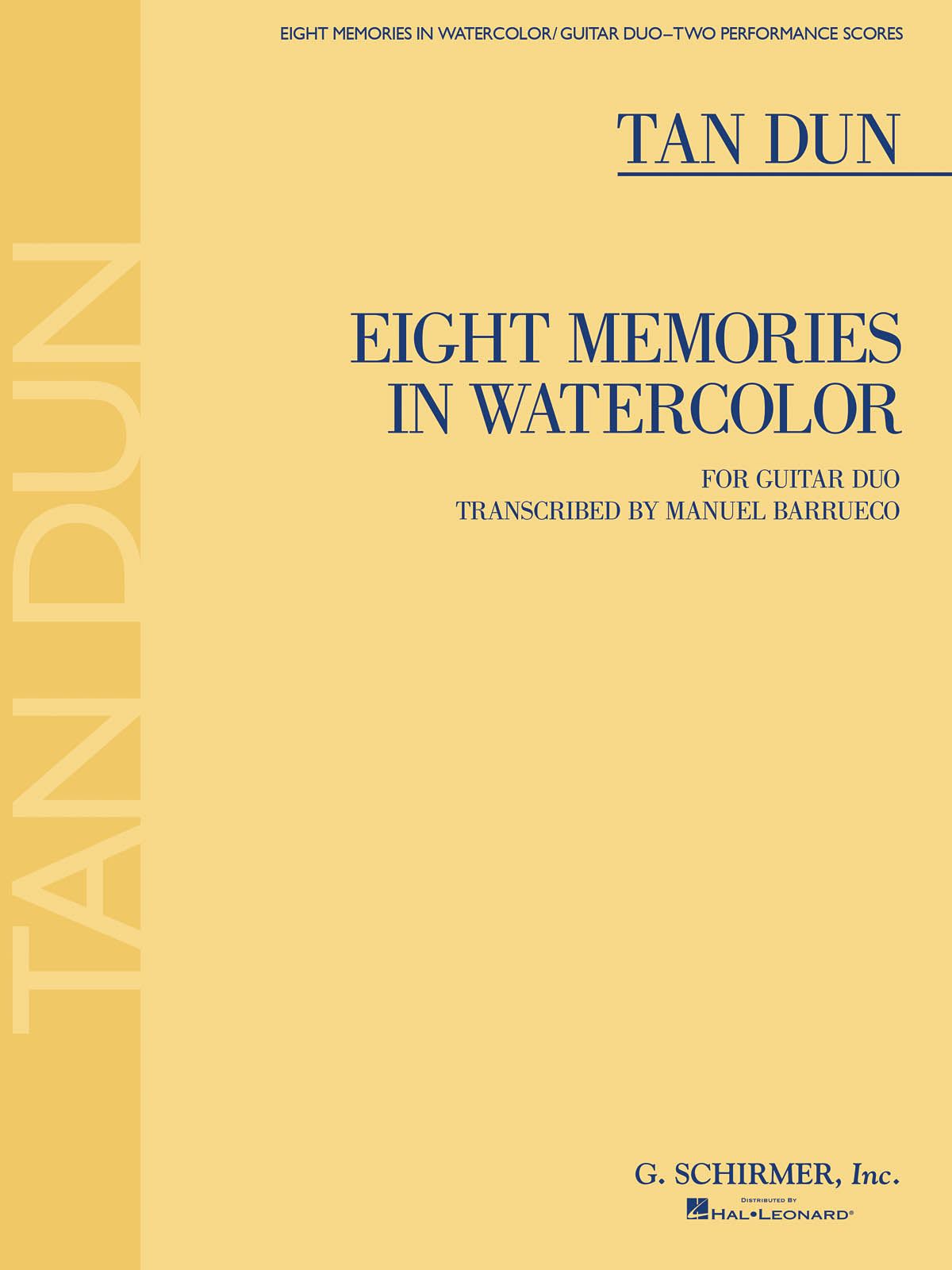 Eight Memories in Watercolor – for Two Guitars | Gitaar