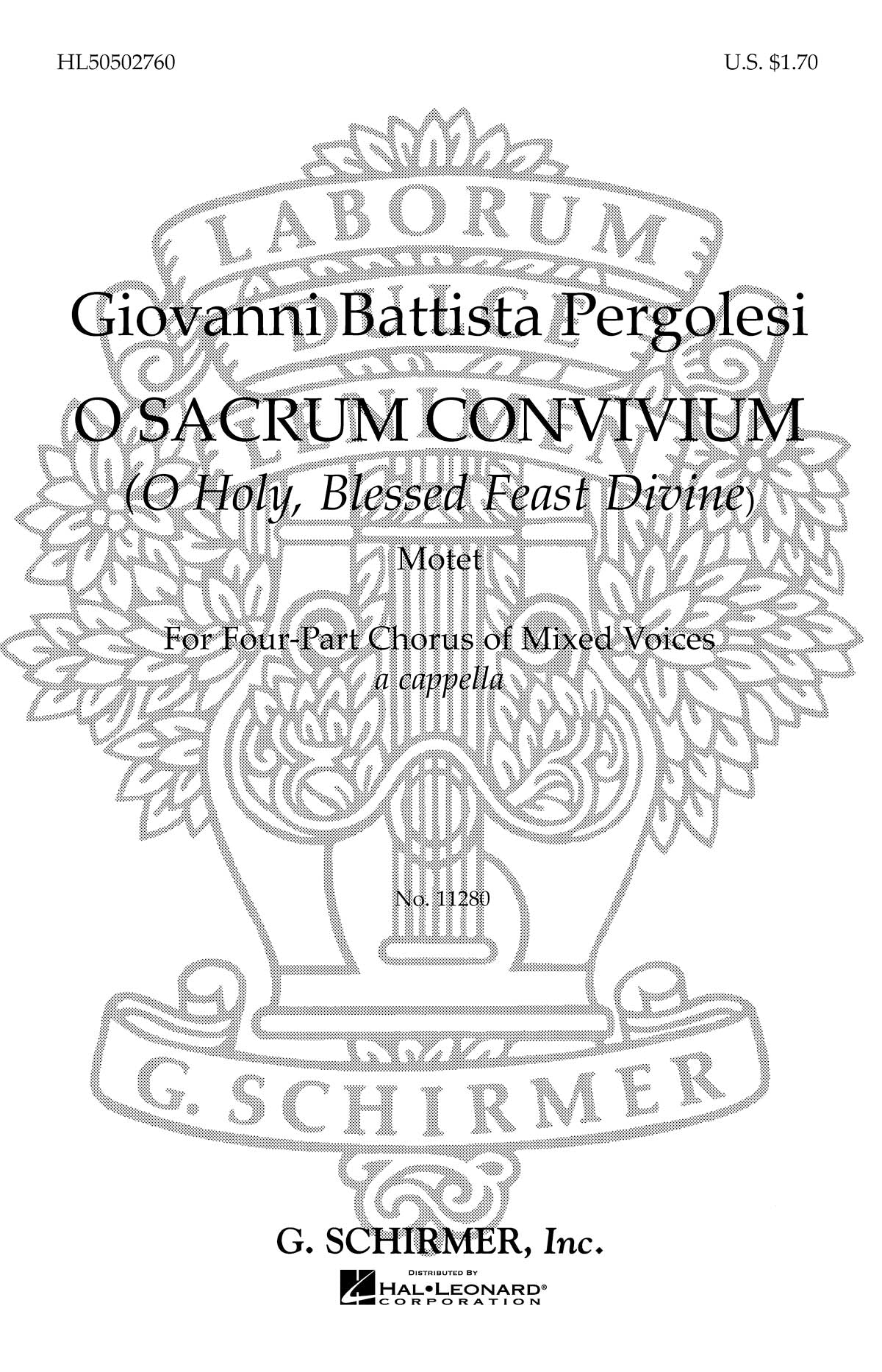 Pergolesi: O Sacrum Convivium (O Holy Blessed Feast Divine)