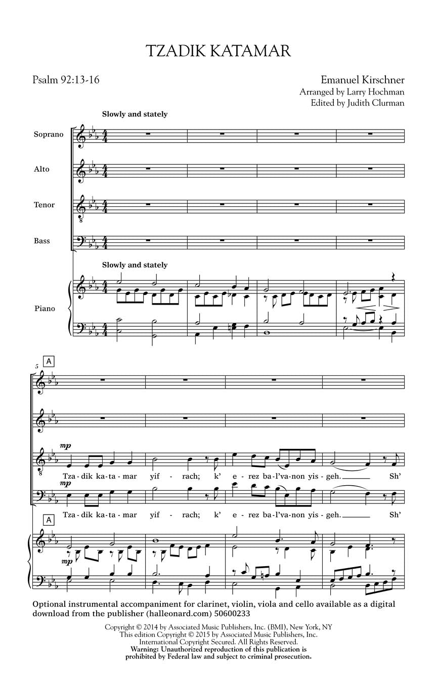 Kirschner: Tzadik Katamar
