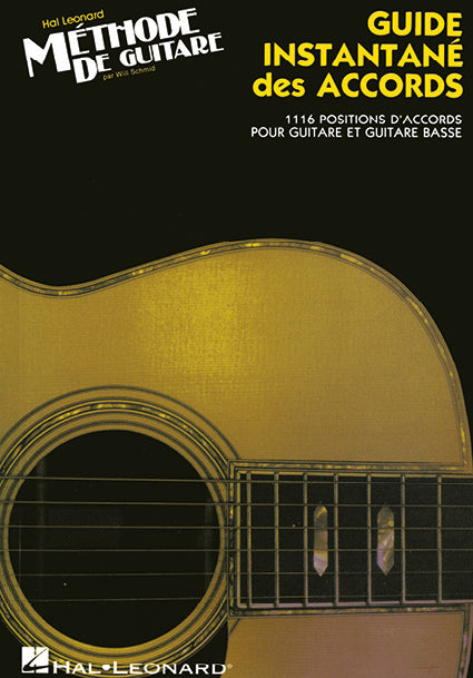 Guide instantané des accords – 1116 positions d'accords pour guitare & guitare basse | Gitaar