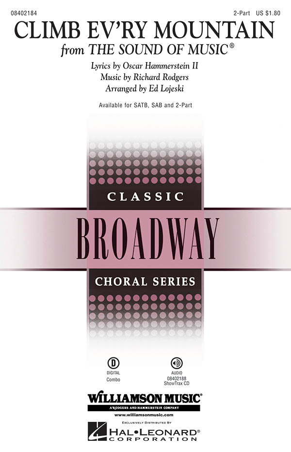 Richard Rodgers/Oscar Hammerstein: Climb Ev'ry Mountain (The Sound Of Music) - SA/Piano