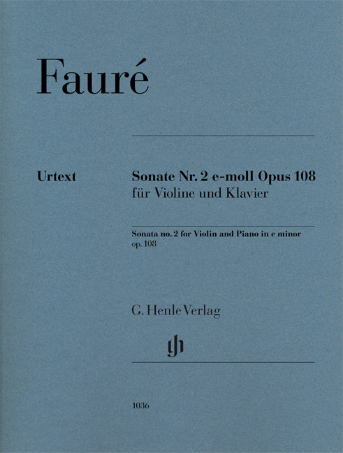 Violin Sonata No.2 E Minor Op.108