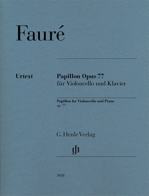 Papillon Op 77 Cello/Piano