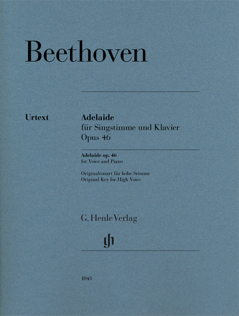 Adelaide Op.46 Voice & Piano Urtext