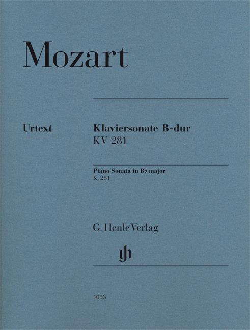 Piano Sonata In B Flat Major K. 281 Piano Urtext