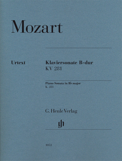 Piano Sonata In B Flat Major K. 281 Piano Urtext afbeelding 2