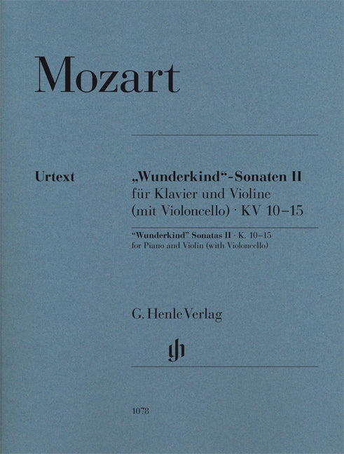 'Wunderkind' Sonatas Volume 2 K.10-15