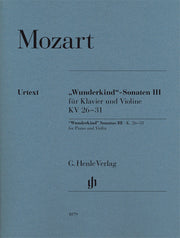 'Wunderkind' Sonatas Volume 3 K.26-31