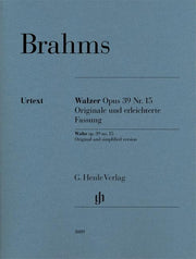 Waltz Op 39 No 15 Original & Simplified Piano