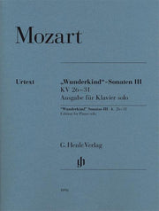 Wunderkind' Sonatas Volume III K.26-31