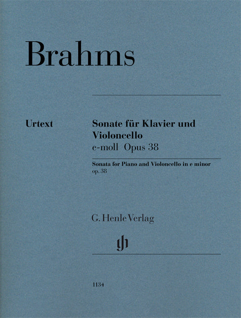 Sonata In E Minor Op. 38 For Cello & Piano