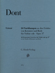 Dont - 24 Preparatory Exercises Op. 37 - (Viool)