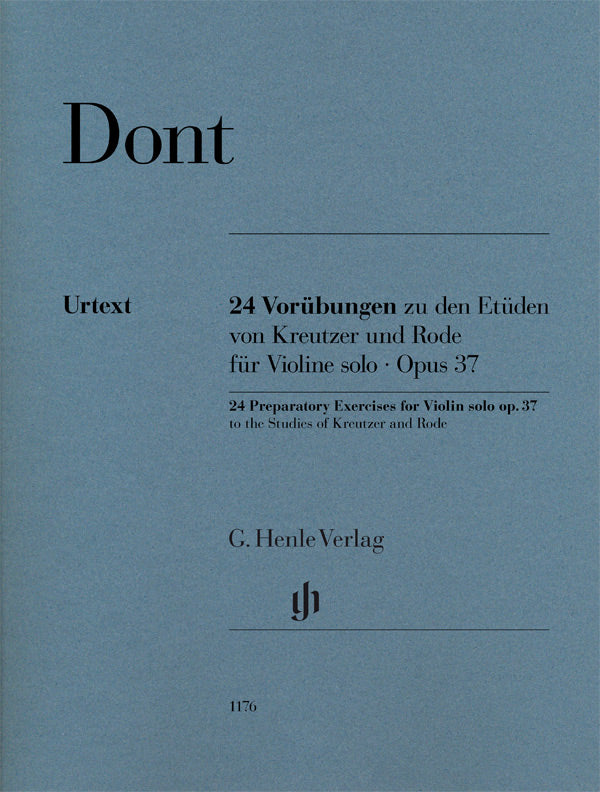 Dont - 24 Preparatory Exercises Op. 37 - (Viool)