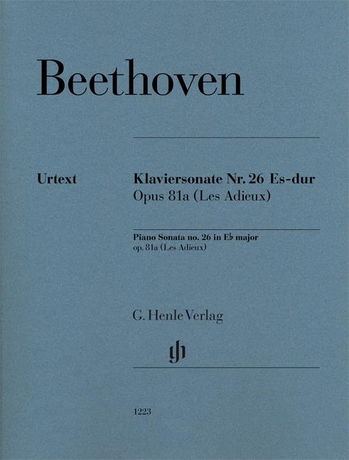 Beethoven - Klaviersonate Nr. 26 Es-dur op. 81a (Les Adieux) - (Piano)