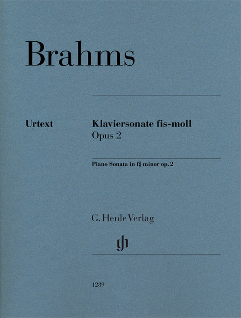 Brahms - Piano Sonata in f sharp minor op. 2 - (Piano) afbeelding 2