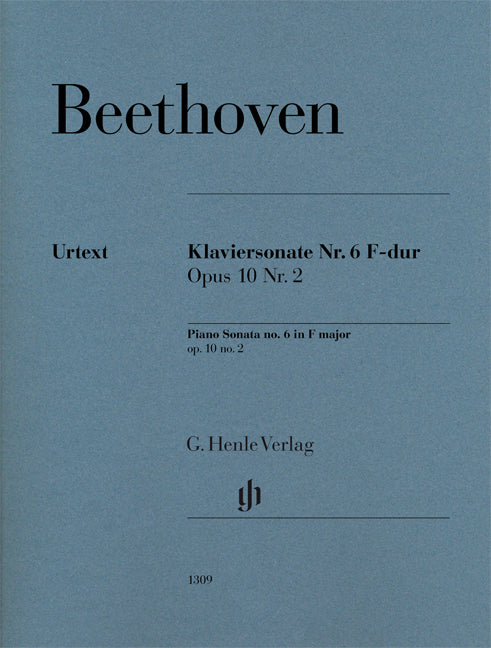 Beethoven - Piano Sonata no. 6 in F major op. 10,2 - (Piano) afbeelding 2