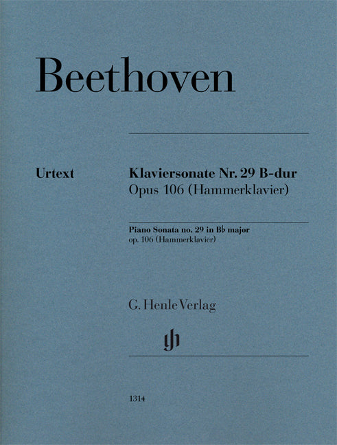 Beethoven - Piano Sonata no. 29 in B flat major op. 106 - (Piano) afbeelding 2