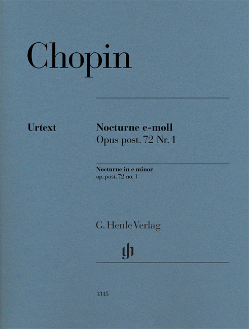 Chopin - Nocturne in e minor op. post. 72 no.1 - (Piano) afbeelding 2
