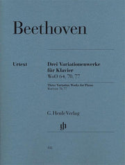 Beethoven - 3 Variation Works WoO 70, 64, 77 - (Piano)