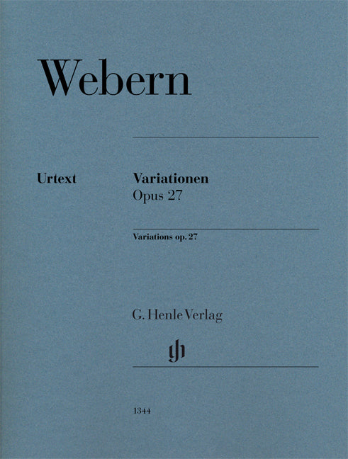 Webern - Variationen Op. 27 - (Piano) afbeelding 2