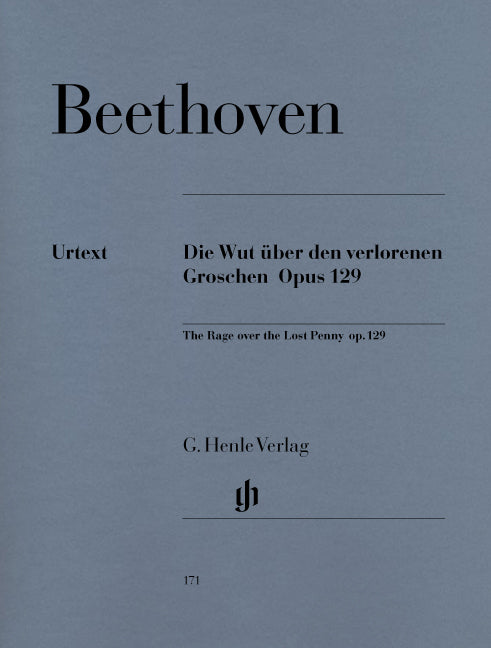 Beethoven - Die Wut Uber Den Verlorenen Groschen Op.129 - (Piano) afbeelding 2