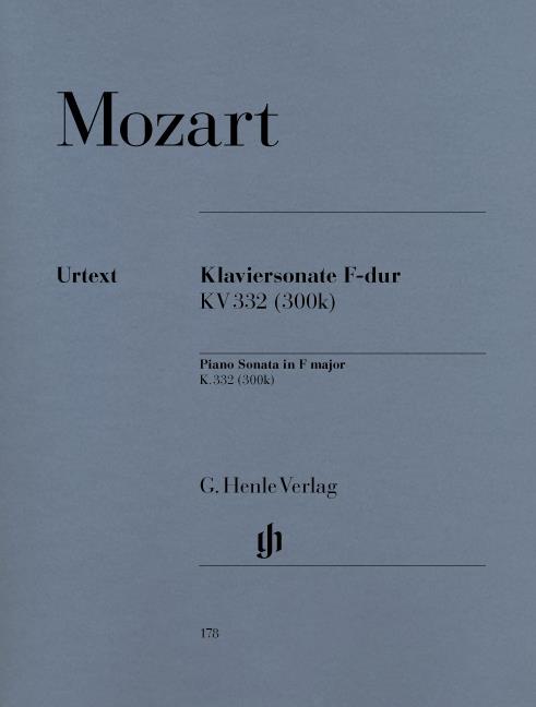 Mozart - Klaviersonate F-Dur KV. 332 (300k) (Henle Urtext) - (Piano)