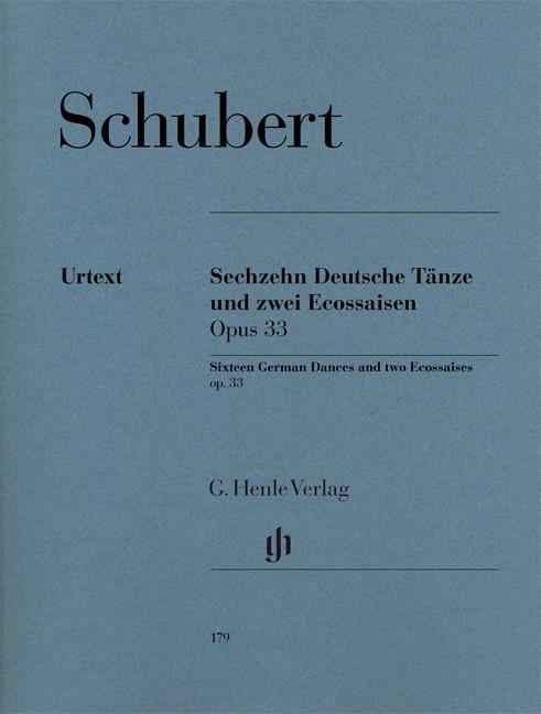 Schubert - Sechzehn Deutsche Tanze Und Zwei Ecossaisen (Henle Urtext) - (Piano)