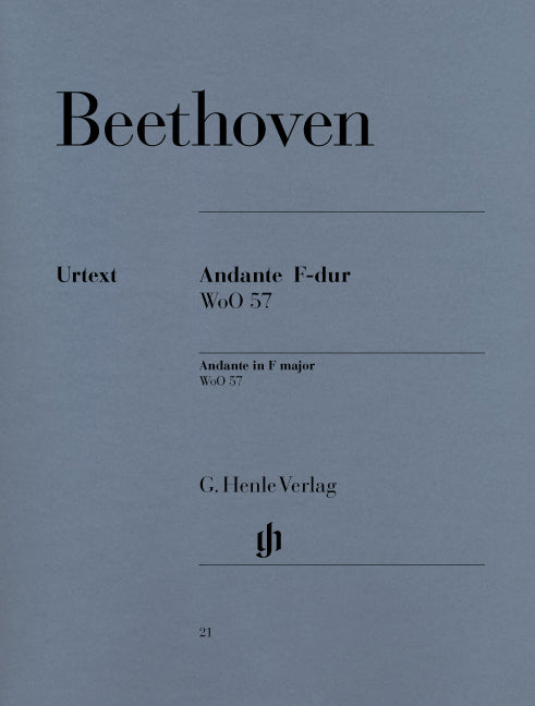 Beethoven - Andante In F WoO 57 - (Piano) afbeelding 2