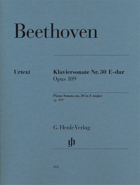Beethoven - Klaviersonate E-Dur Op. 109 - (Piano) afbeelding 2