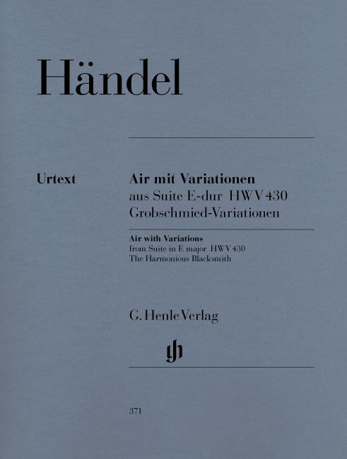 Händel - Air with Variations From Suite in E major (The Harmonious Blacksmith) - (Piano)