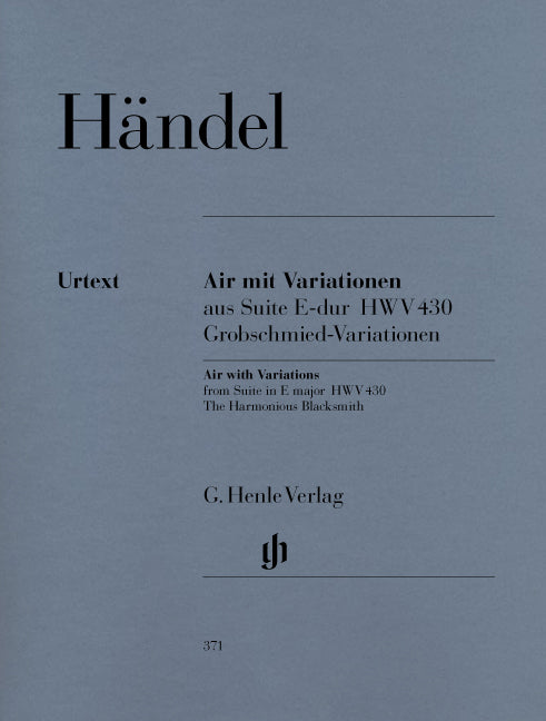 Händel - Air with Variations From Suite in E major (The Harmonious Blacksmith) - (Piano) afbeelding 2