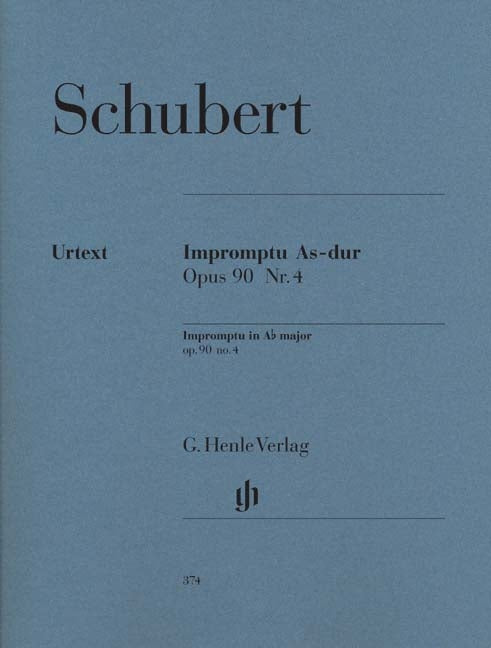 Schubert - Impromptu In A Flat Op.90 No.4 D899 (Henle Urtext Edition) - (Piano) afbeelding 2