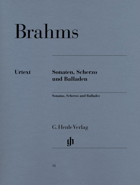 Brahms - Sonatas, Scherzo and Ballades - (Piano) afbeelding 2