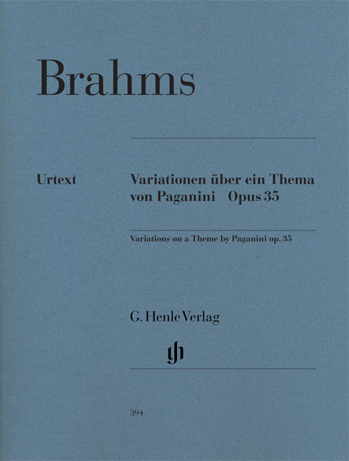 Brahms - Variationen Uber Ein Thema Von Paganini Op.35 - (Piano) afbeelding 2