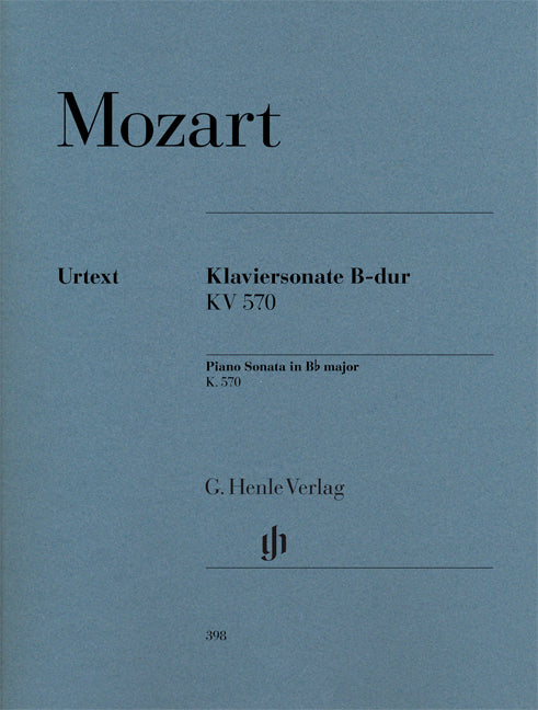 Mozart - Piano Sonata B flat major KV 570 - (Piano) afbeelding 2
