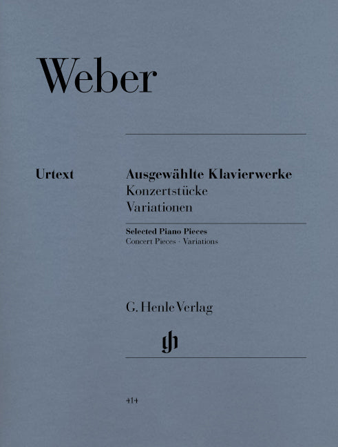 Weber - Selected Piano Works (Concert Pieces, Variations) - (Piano) afbeelding 2