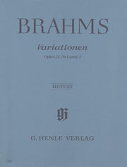 Brahms - Variations Op.21 No.1 And 2 - (Piano)