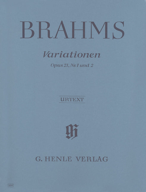 Brahms - Variations Op.21 No.1 And 2 - (Piano) afbeelding 2